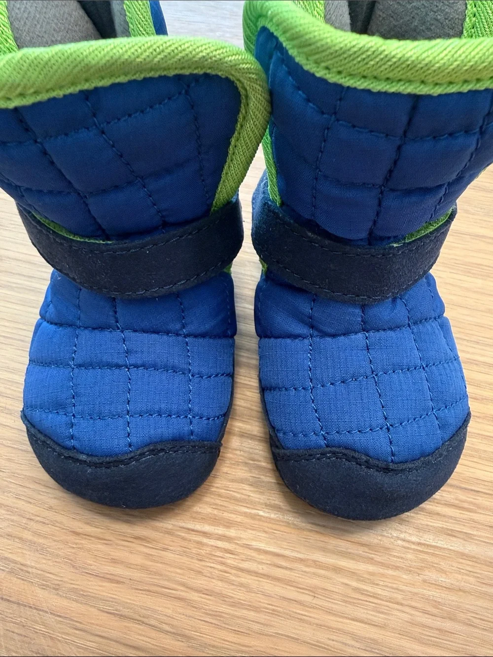 KEEN Baby Blue & Lime Winter Booties